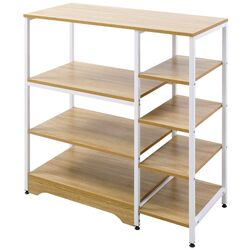 Стеллаж Homcom 801-217 90x40x95 cm (Oak/White) Thumb