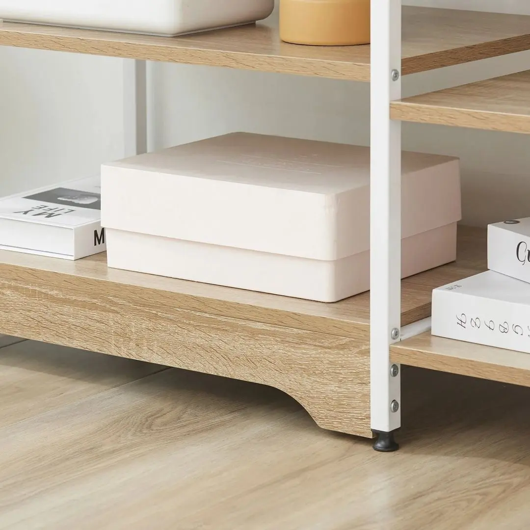 Стеллаж Homcom 801-217 90x40x95 cm (Oak/White) - 5