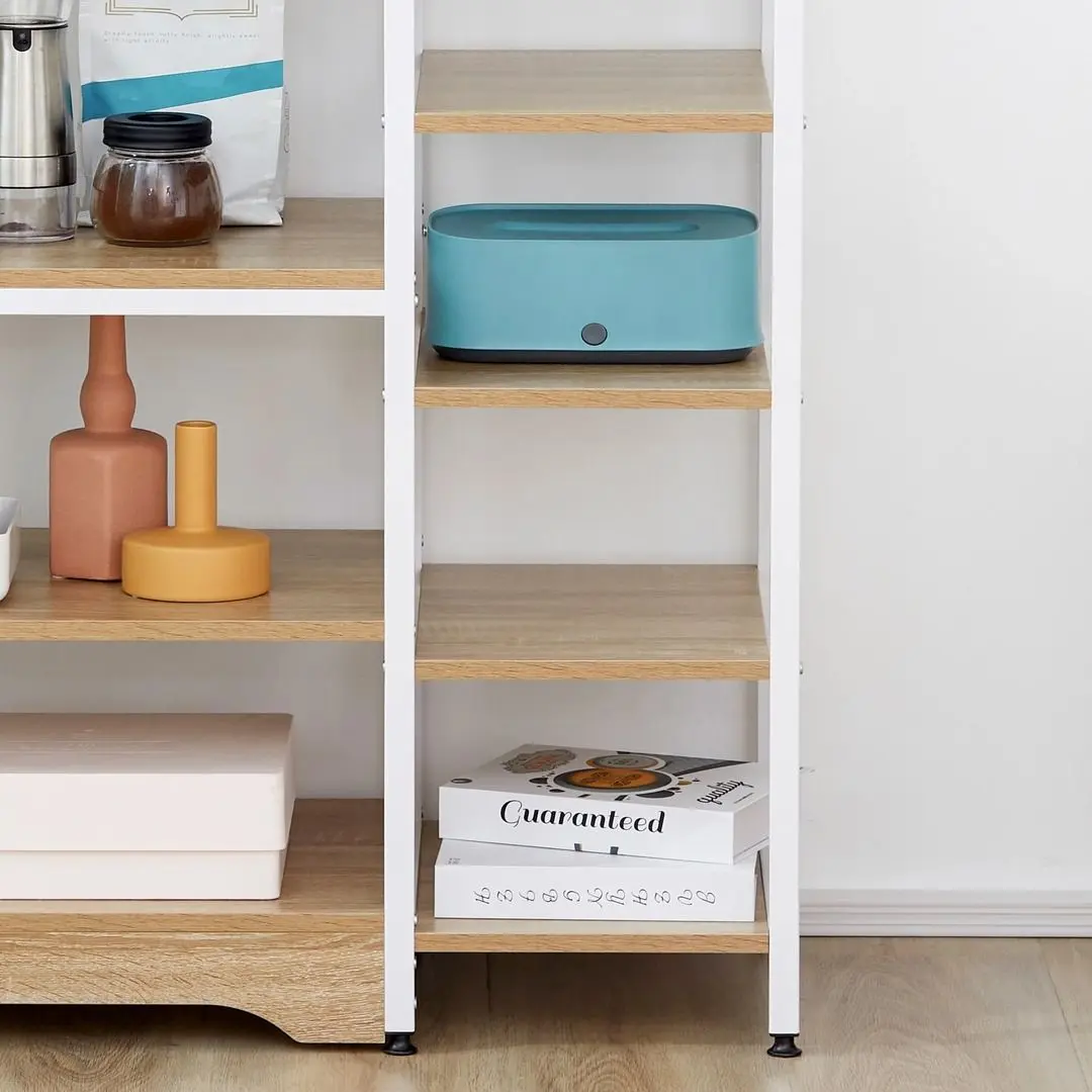 Стеллаж Homcom 801-217 90x40x95 cm (Oak/White) - 6