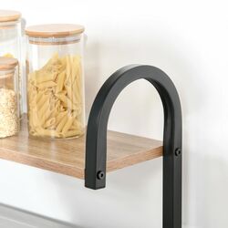 Etajera Homcom 801-219 60x40x125 cm (Wood/Black) Thumb