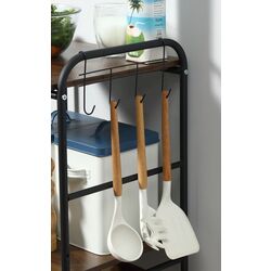 Etajera Homcom 801-225 60x38x85 cm (Brown Rustic/Black) Thumb