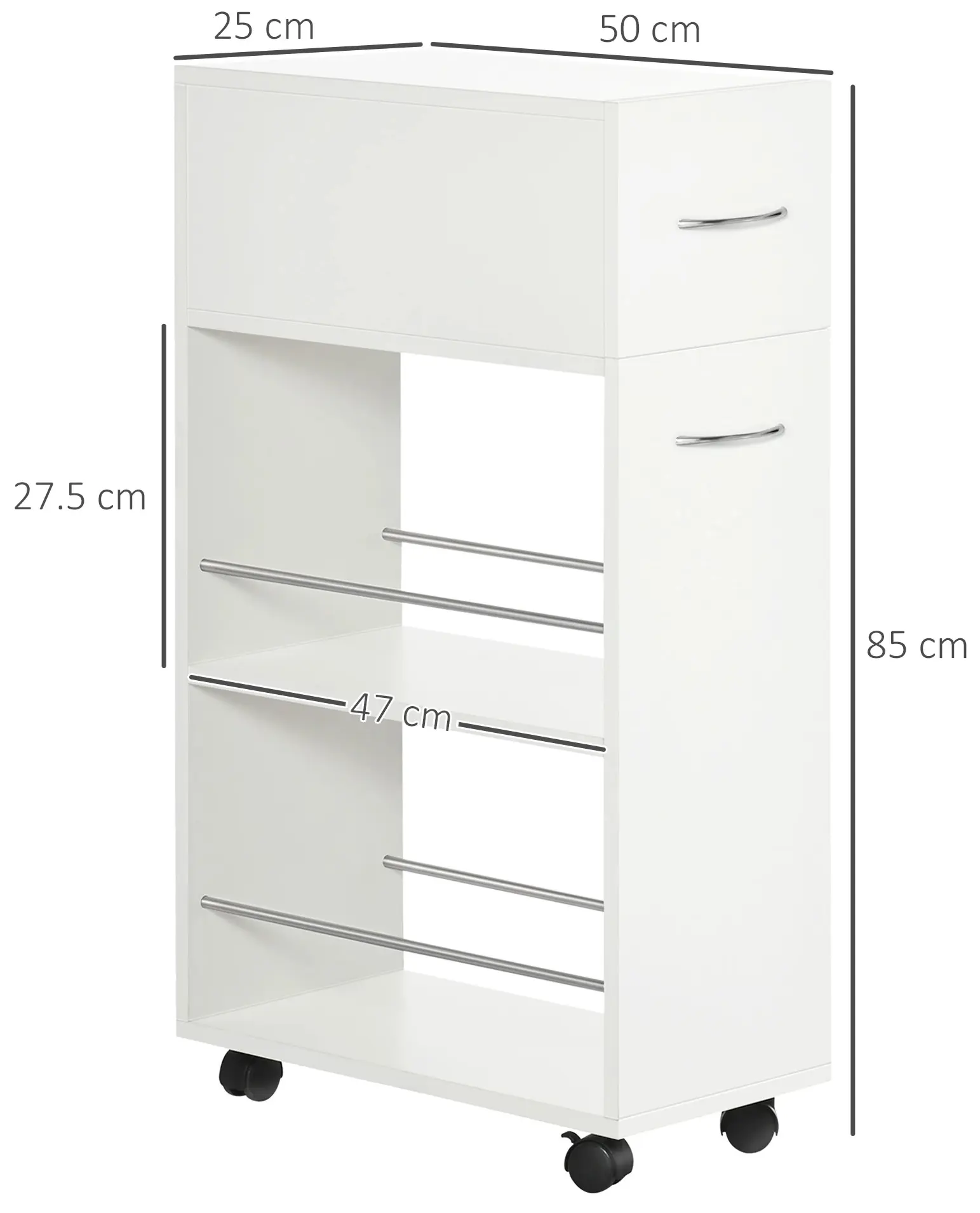 Стеллаж Homcom 801-240V80 (White) - 4