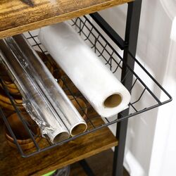 Etajera Homcom 801-321V00RB 90x40x83 cm (Brown/Black) Thumb