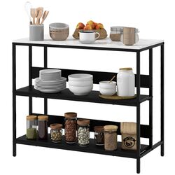 Etajera Homcom 801-338V80BK 100x50x90 cm (Black/White) Thumb