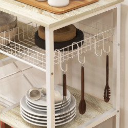 Стеллаж Homcom 801-346V00AK (Oak/White) Thumb