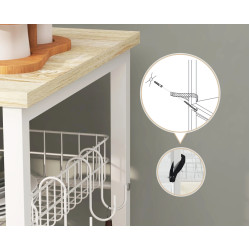 Стеллаж Homcom 801-346V00AK (Oak/White) Thumb