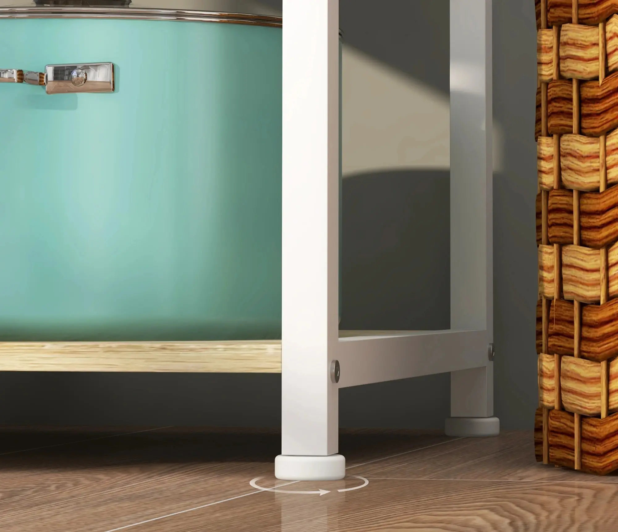 Стеллаж Homcom 801-346V00AK (Oak/White) - 7