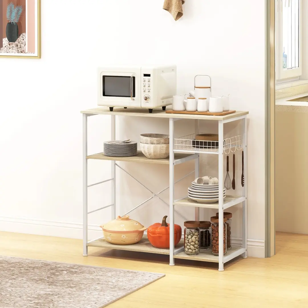 Стеллаж Homcom 801-346V00AK (Oak/White)