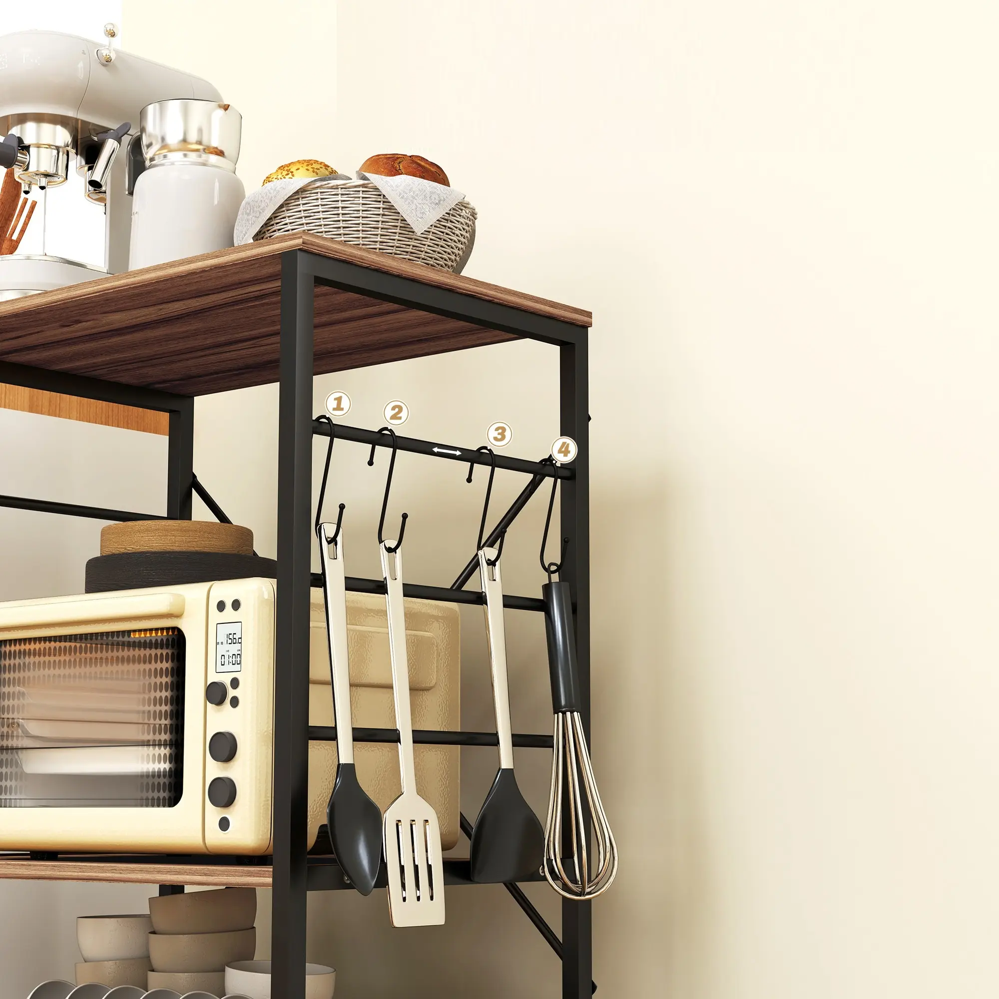 Стеллаж HomCom 801-389V00TK (Natural) - 5