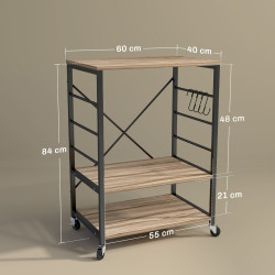 Стеллаж HomCom 801-389V00TK (Natural) Thumb