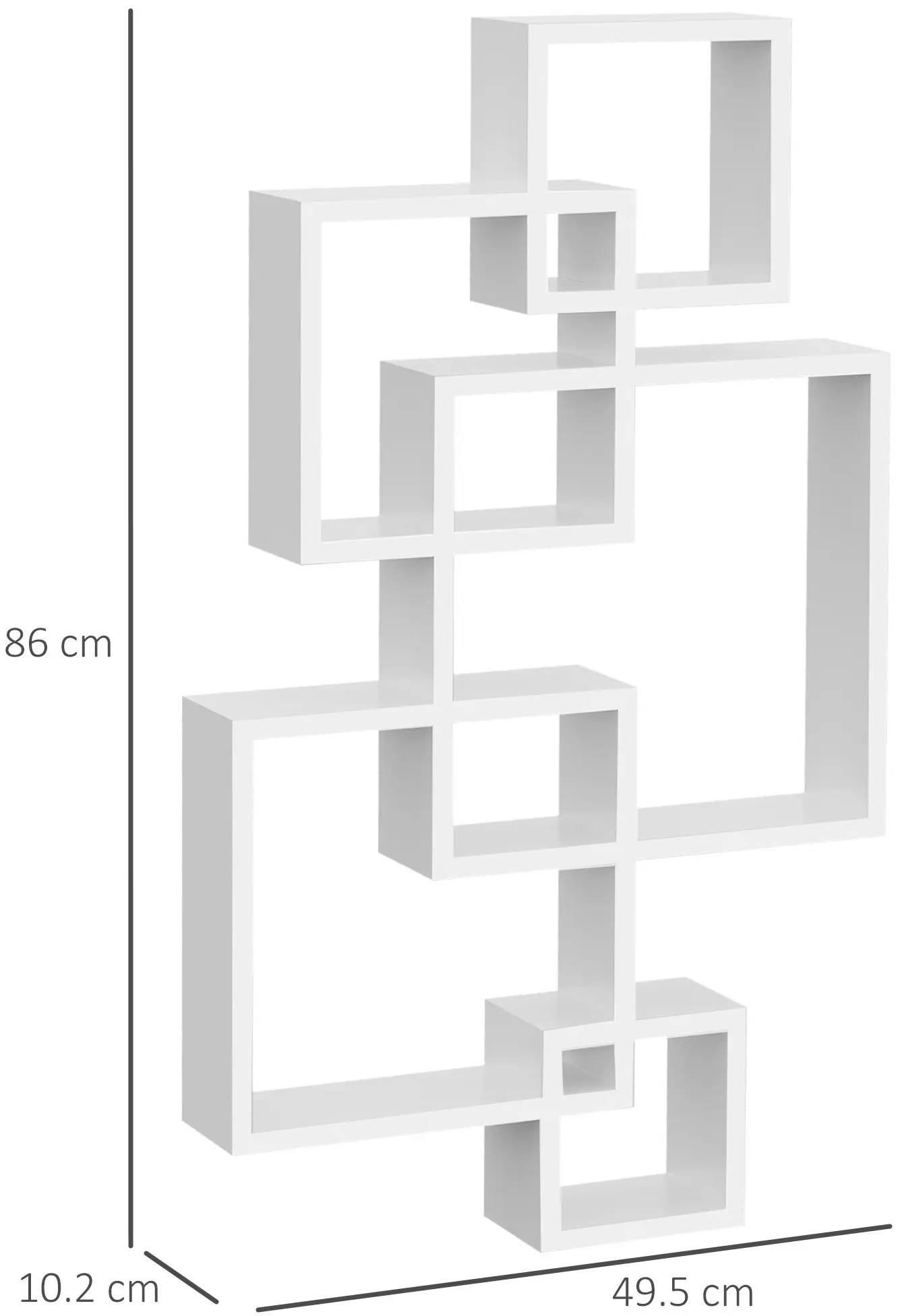 Стеллаж HomCom 830-610V00WT (White) - 9