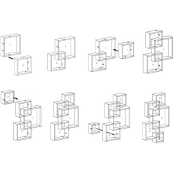 Стеллаж HomCom 830-610V00WT (White) Thumb