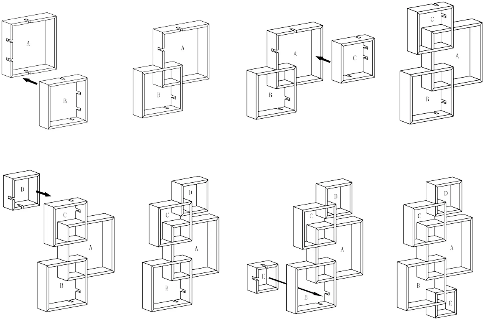 Стеллаж HomCom 830-610V00WT (White) - 10