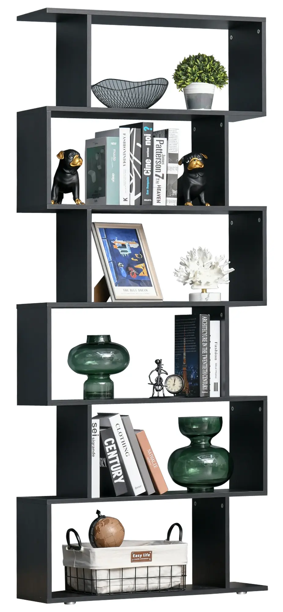 Etajera Homcom 831-037BK (Black) - 2