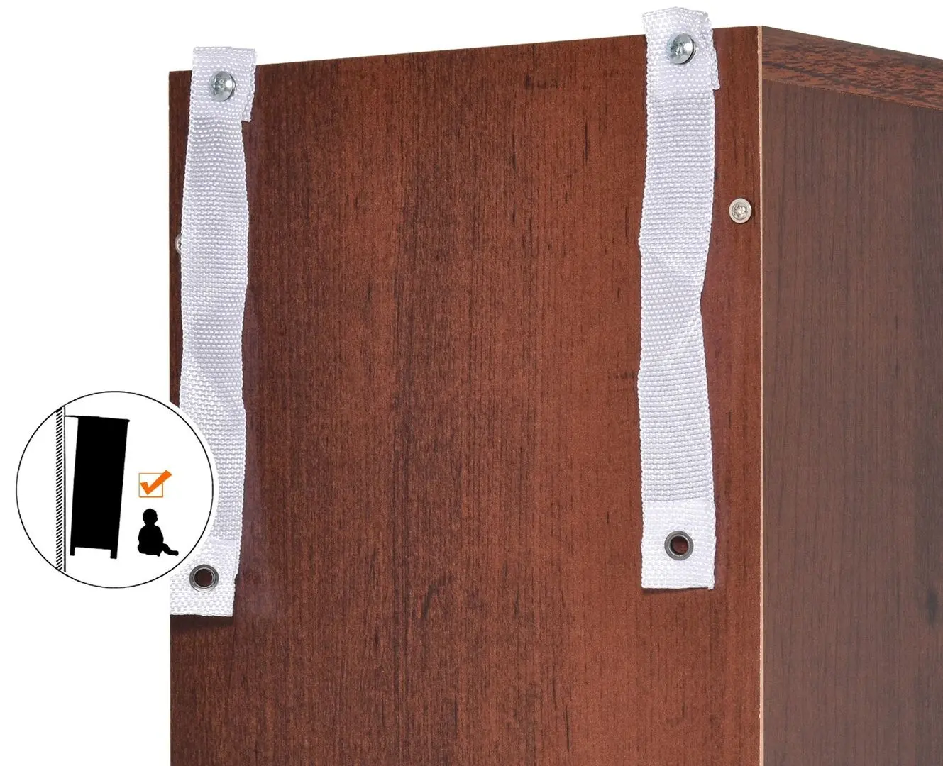 Стеллаж Homcom 833-135BN 21x20x175 cm (Brown) - 5