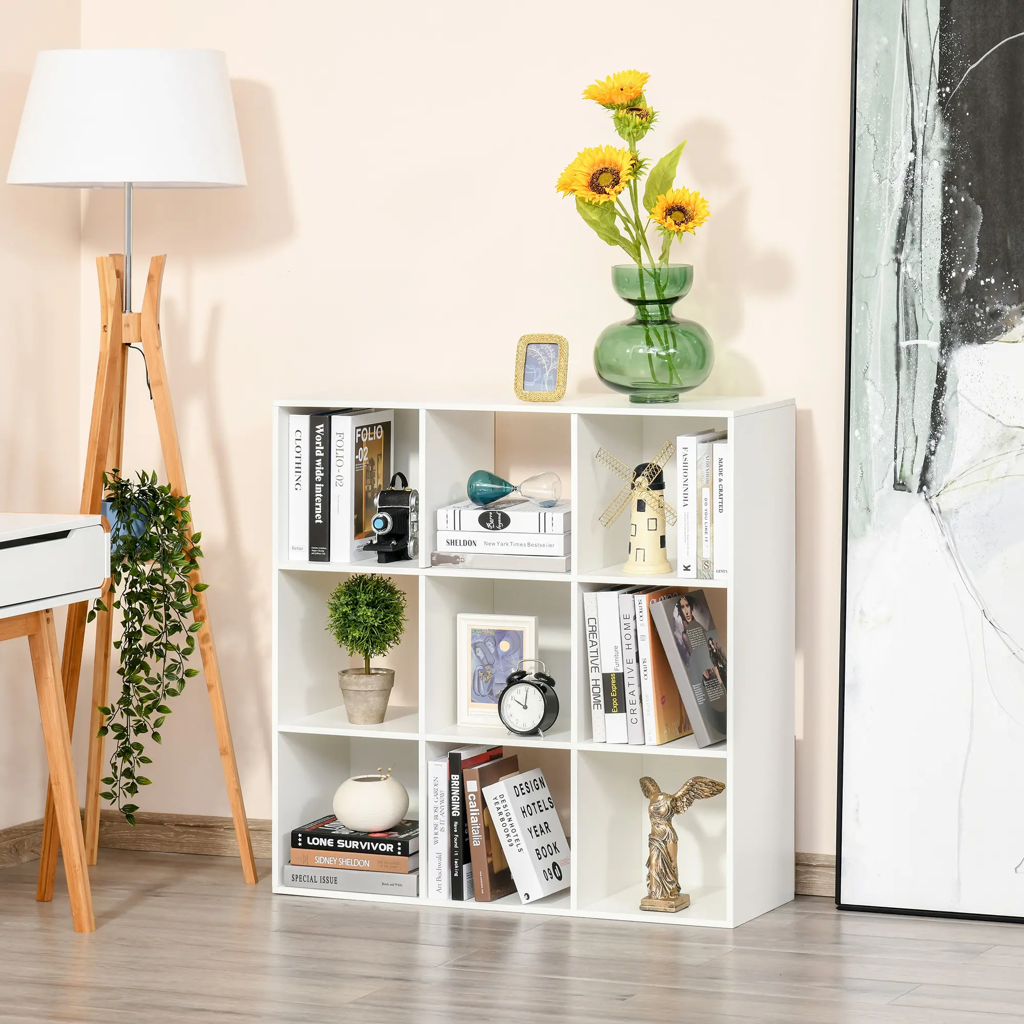 Etajera Homcom 833-422WT (White) - 9