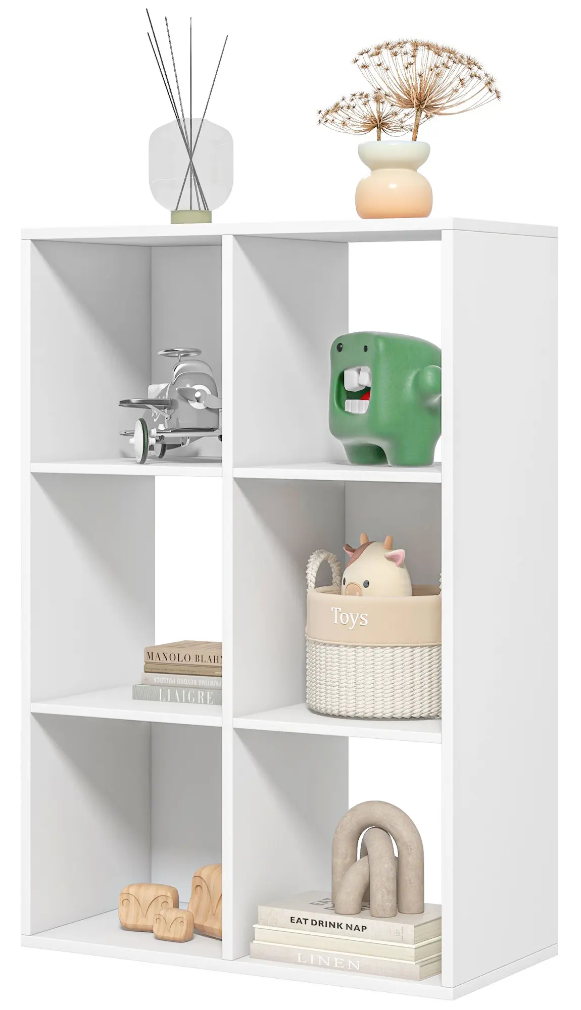 Etajera Homcom 833-423WT (White) - 3