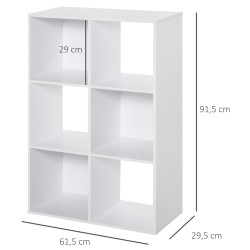 Etajera Homcom 833-423WT (White) Thumb