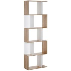 Etajera Homcom 833-450 (White/Natural) Thumb