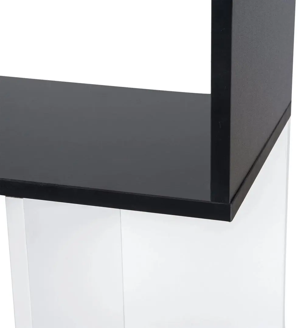 Etajera Homcom 833-450BK 60x24x184 cm (White/Black)