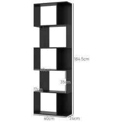 Etajera Homcom 833-450V00BK (Black) Thumb