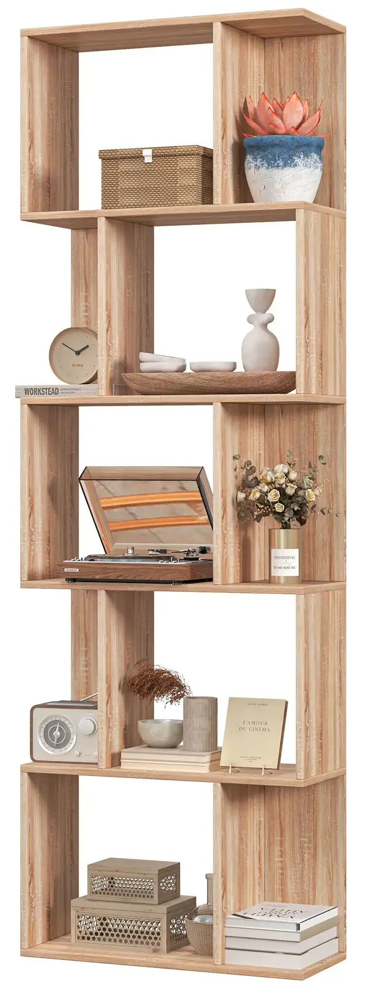 Etajera Homcom 833-450V00ND (Natural) - 2