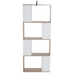 Стеллаж Homcom 833-451 60x148x24 cm (Natural Oak/White) Thumb