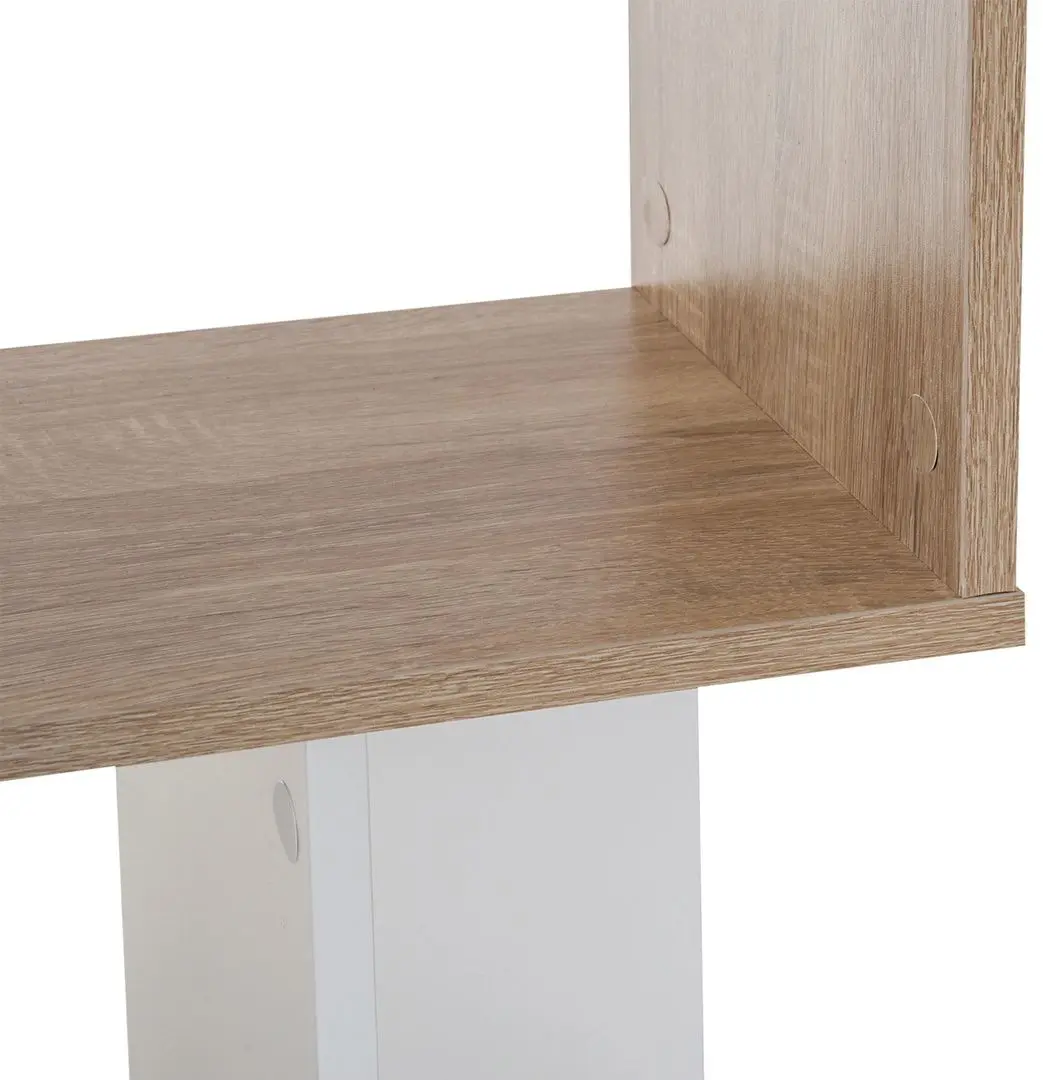 Стеллаж Homcom 833-451 60x148x24 cm (Natural Oak/White)