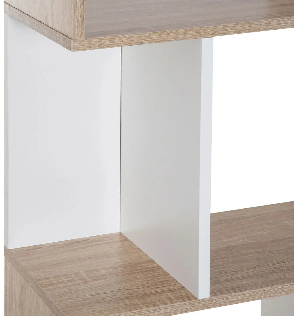 Стеллаж Homcom 833-451 60x148x24 cm (Natural Oak/White)