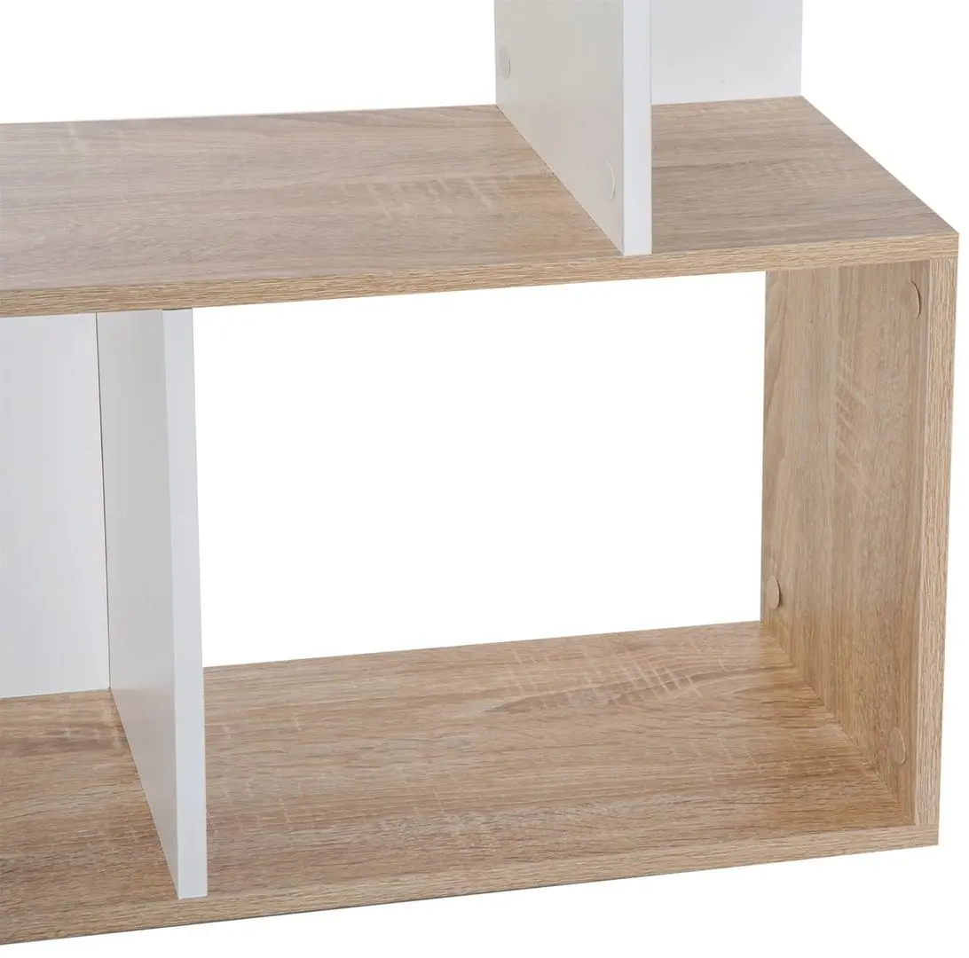 Стеллаж Homcom 833-451 60x148x24 cm (Natural Oak/White)