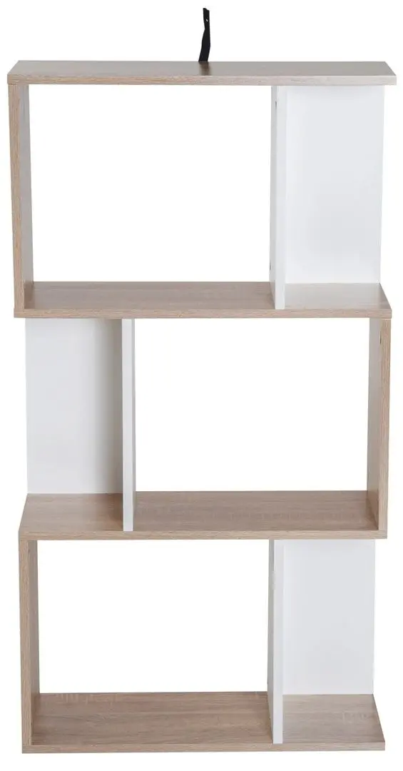 Etajera Homcom 833-452 60x24x111 cm (White/Oak)