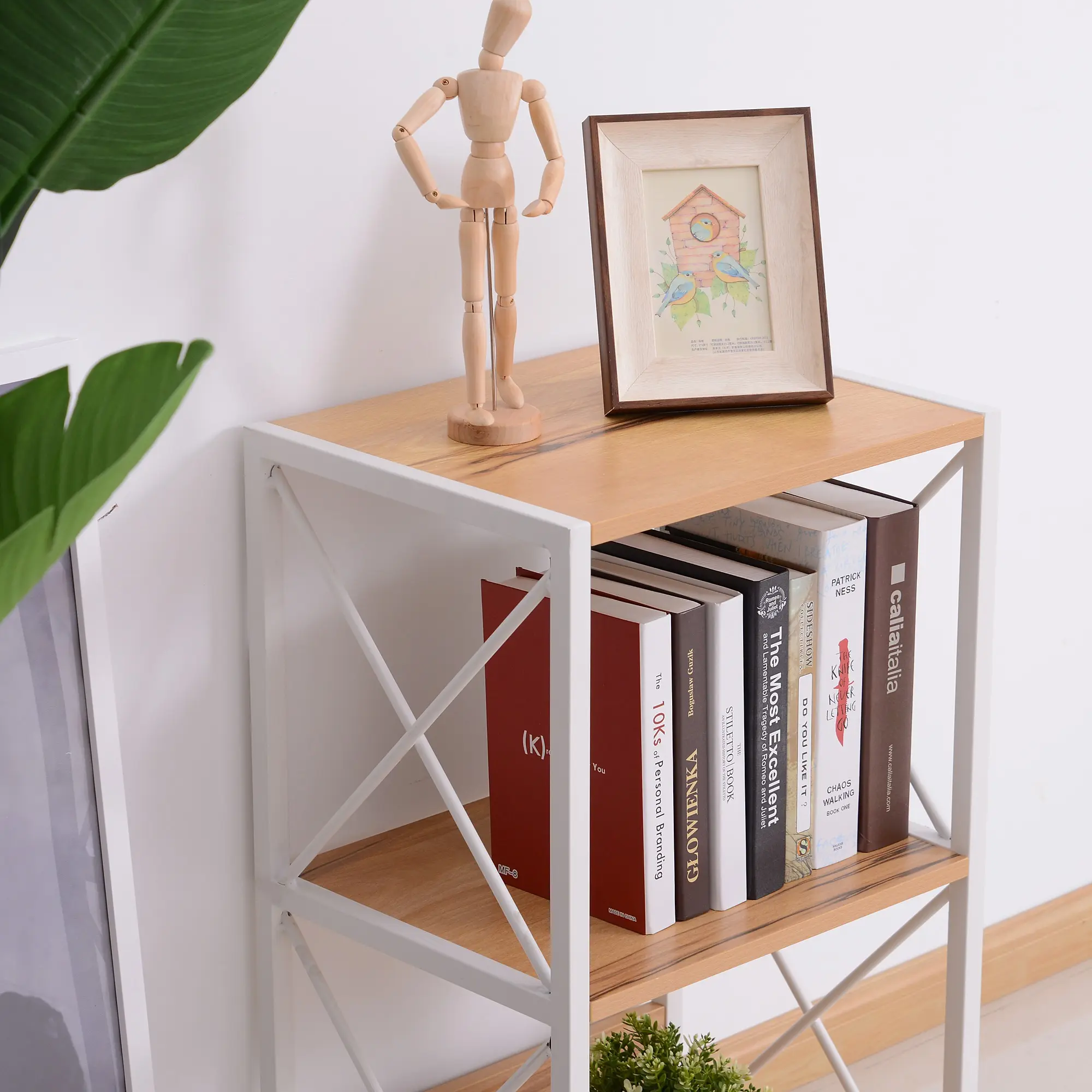 Стеллаж HomCom 833-563V02 (Natural/White) - 6