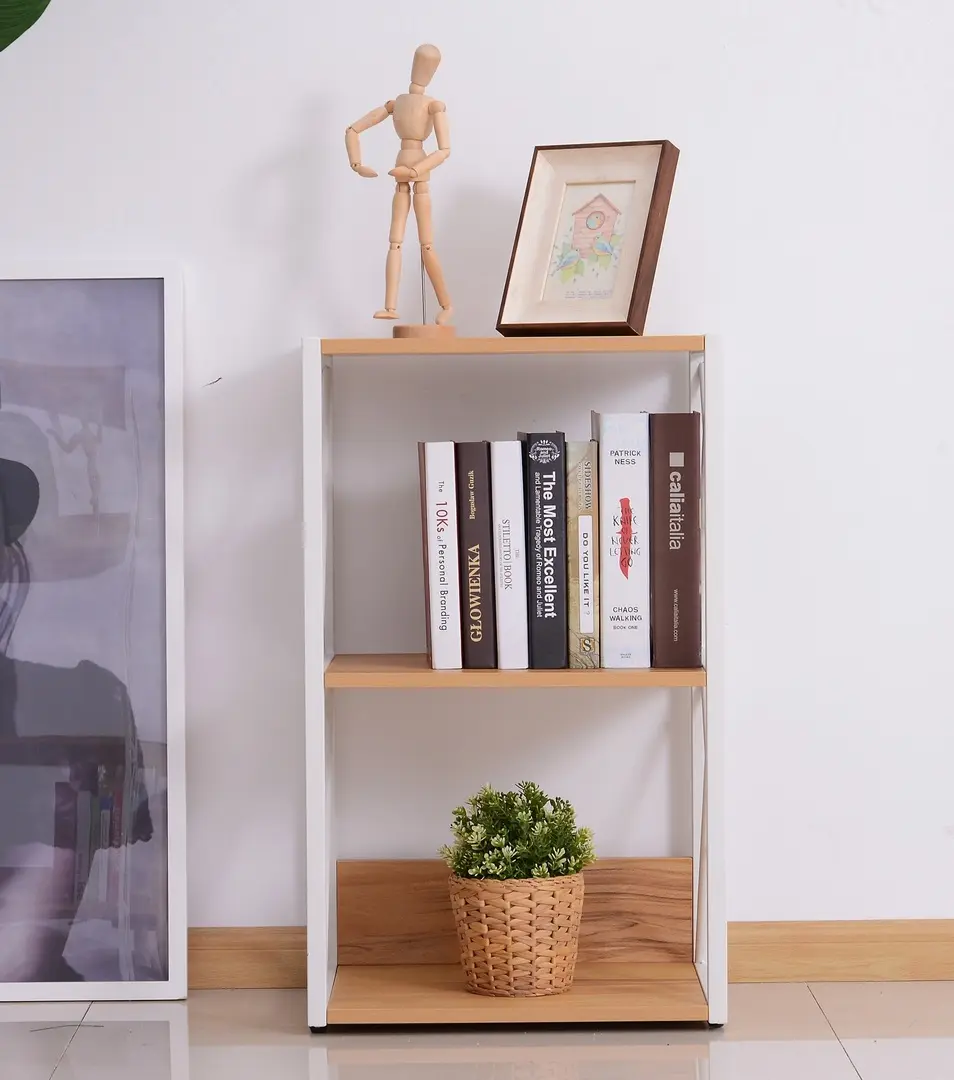 Стеллаж HomCom 833-563V02 (Natural/White)