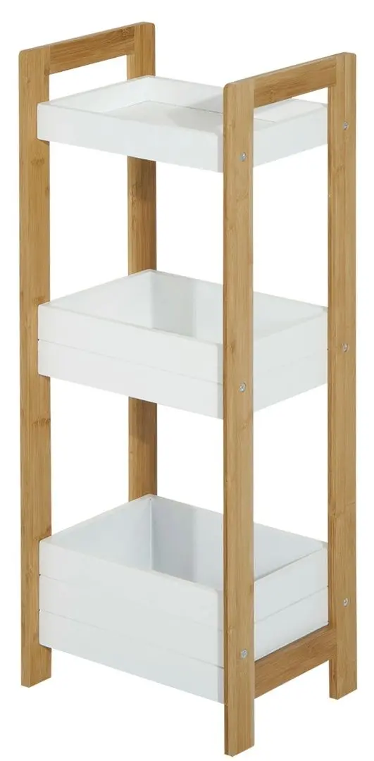 Etajera Homcom 834-099 (White/Natural)