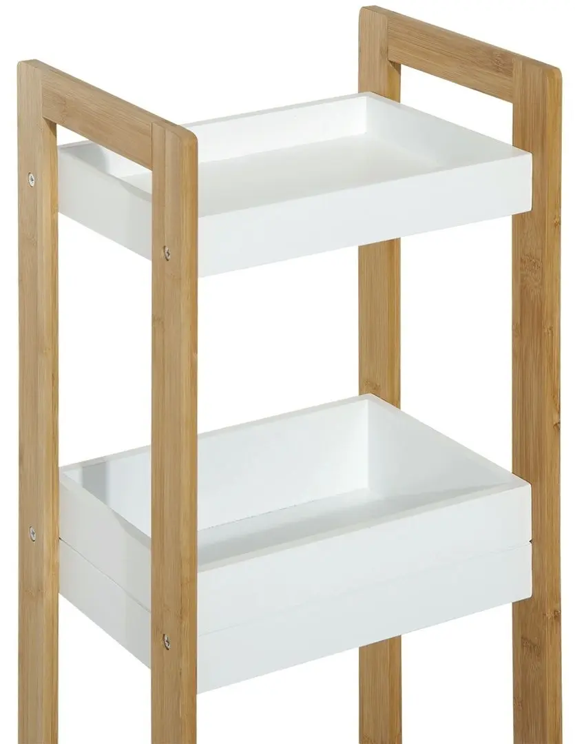 Etajera Homcom 834-099 (White/Natural)