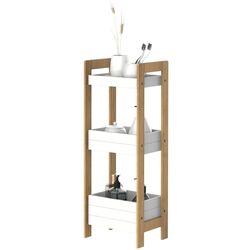 Etajera Homcom 834-099 (White/Natural) Thumb