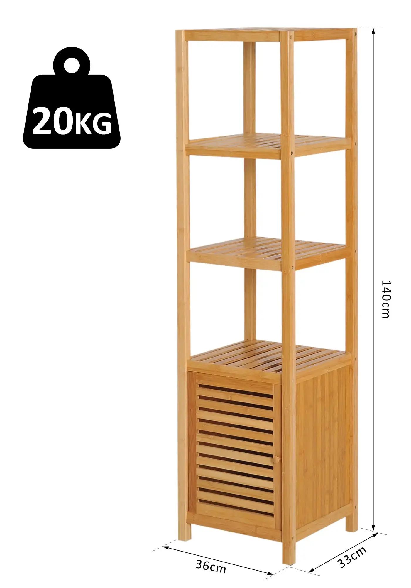 Стеллаж Homcom 834-150 (Natural) - 6