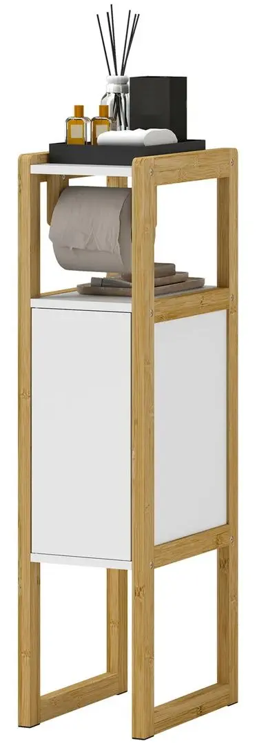 Etajera Homcom 834-689V00WT (White/Natural)