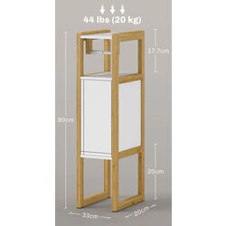 Etajera Homcom 834-689V00WT (White/Natural) Thumb
