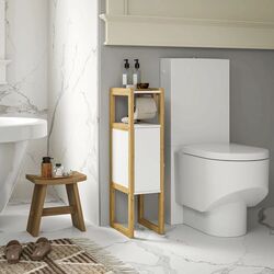 Etajera Homcom 834-689V00WT (White/Natural) Thumb