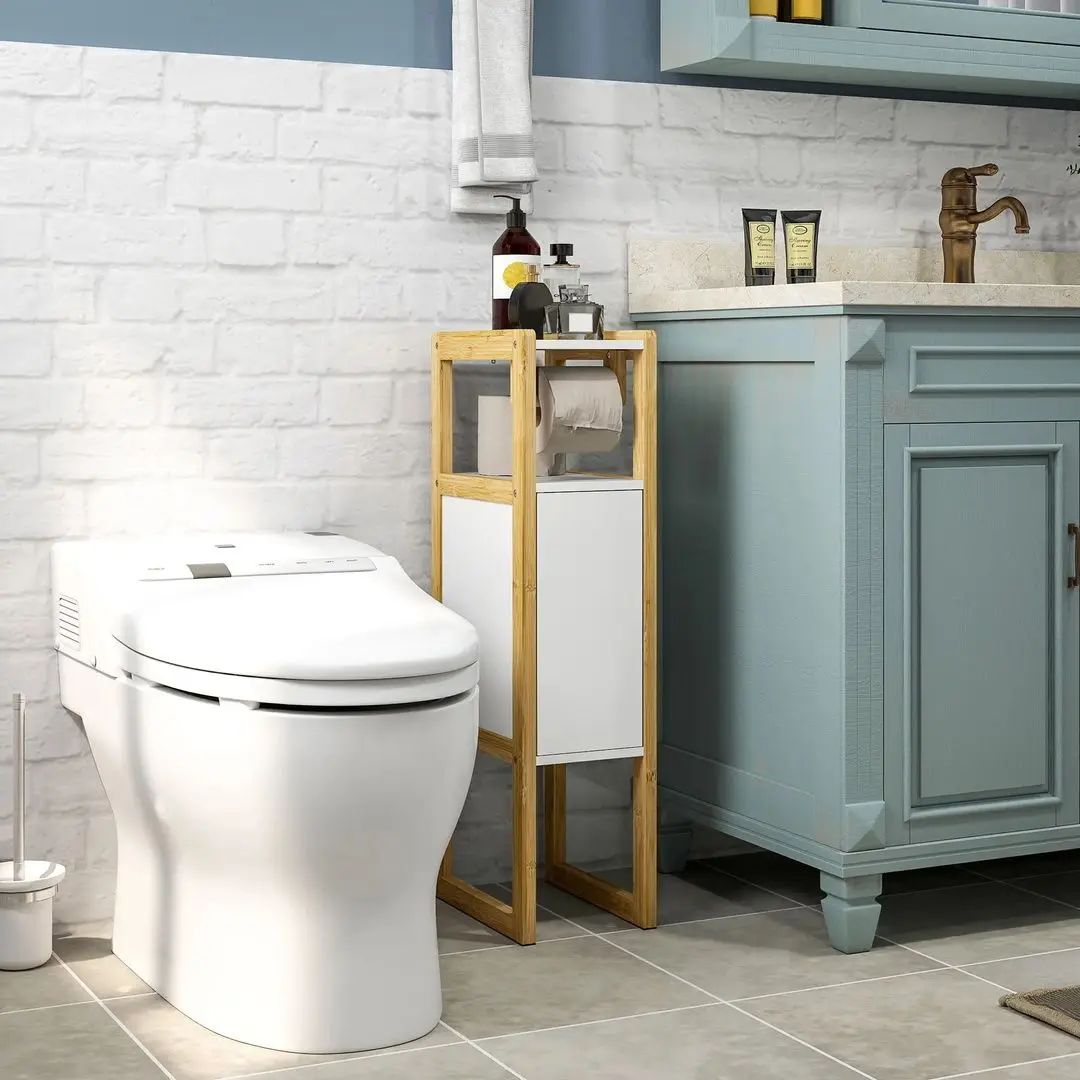 Etajera Homcom 834-689V00WT (White/Natural)