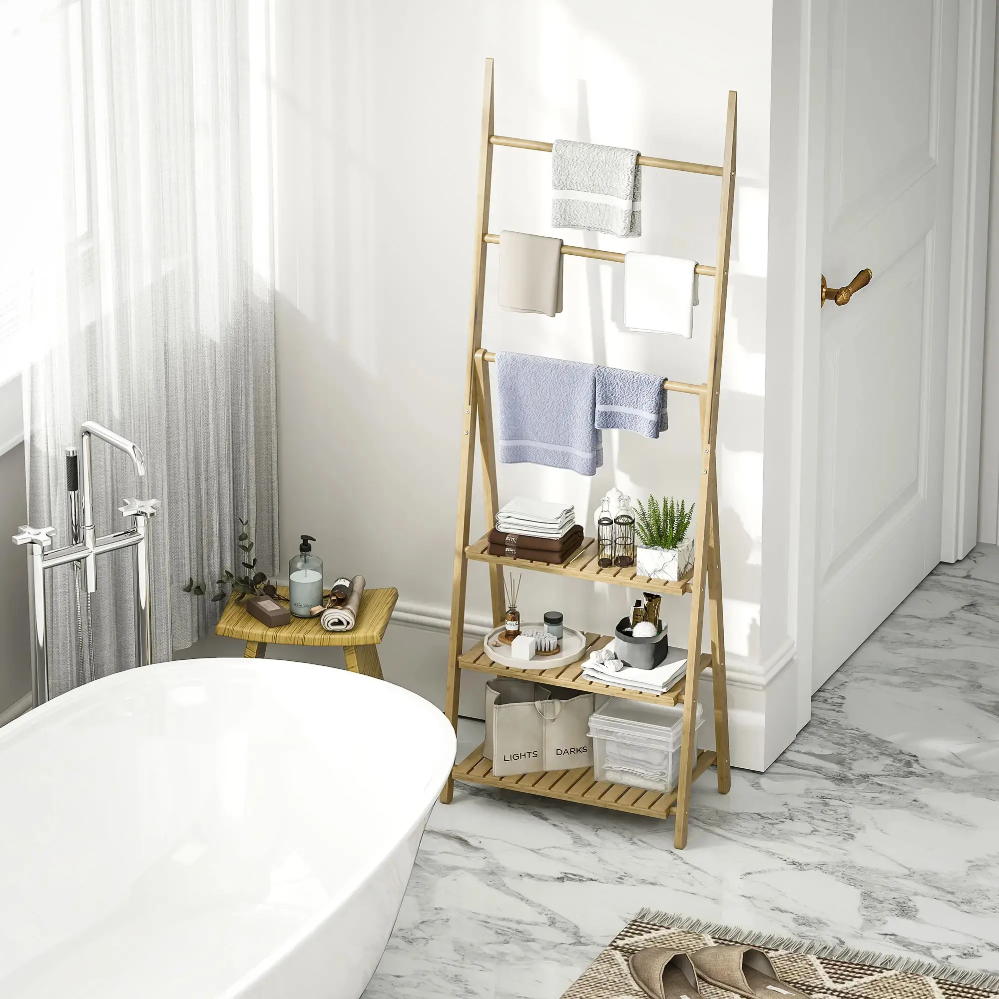 Стеллаж Homcom 834-728V00ND (Natural) - 8