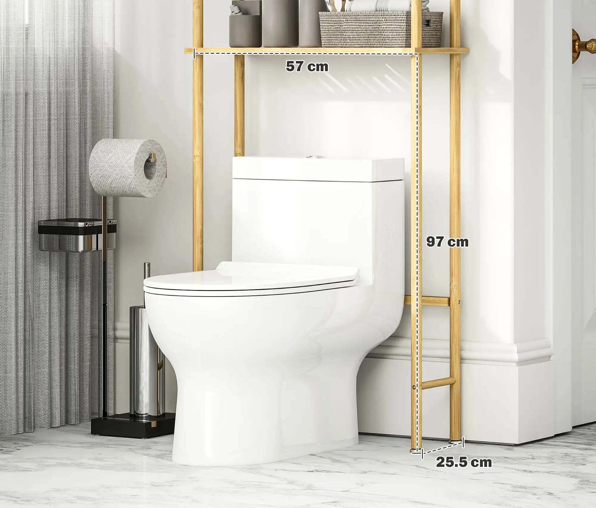 Стеллаж Homcom 834-764V00ND (Natural) - 6