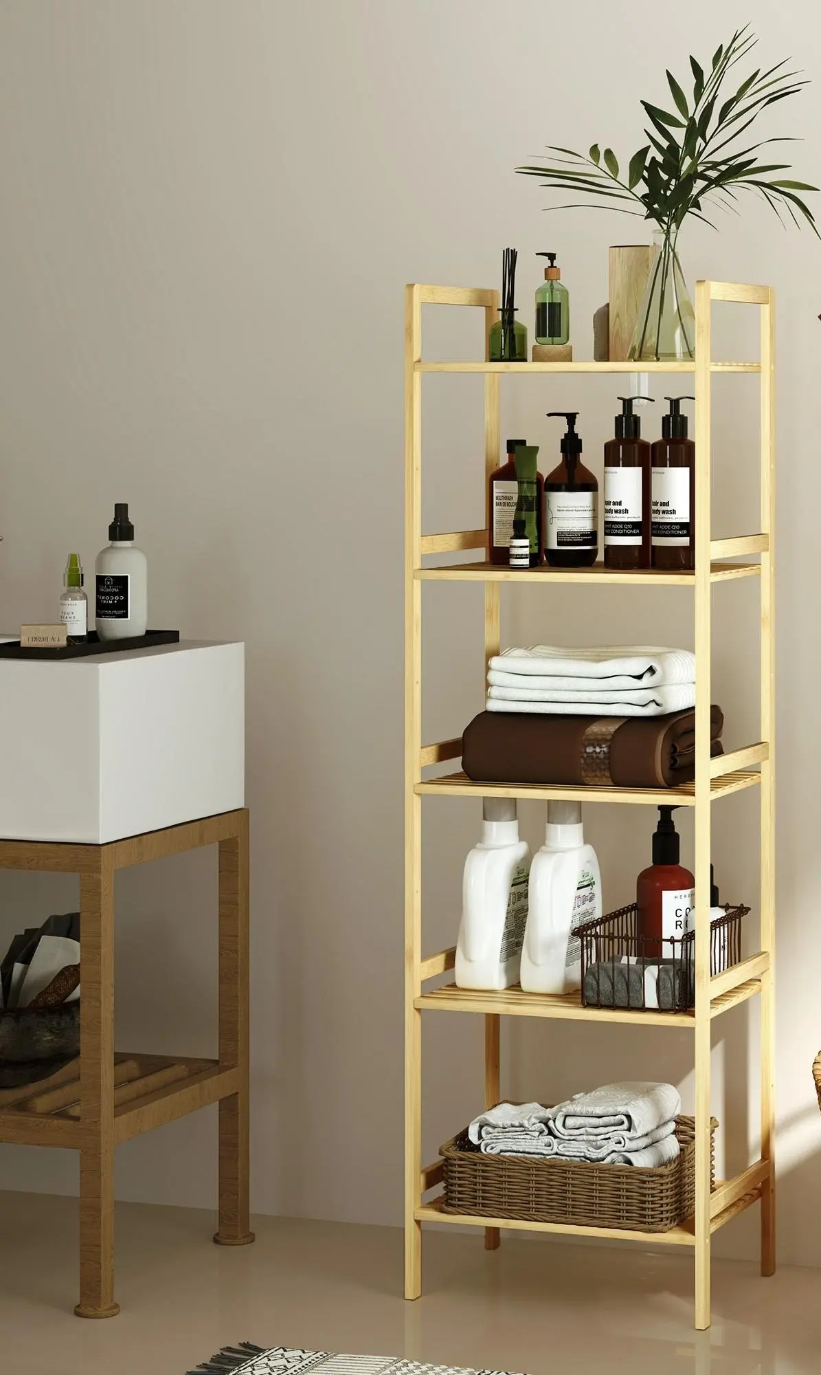 Стеллаж HomCom 834-767V02ND (Natural) - 7