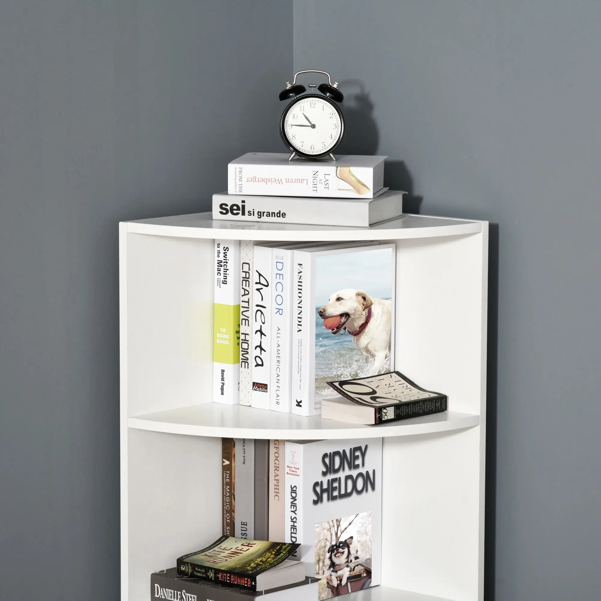 Etajera Homcom 836-090WT (White) - 9