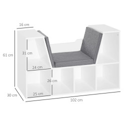 Стеллаж Homcom 836-115WT (White) Thumb