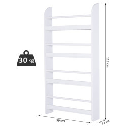 Etajera Homcom 836-135 (White) Thumb