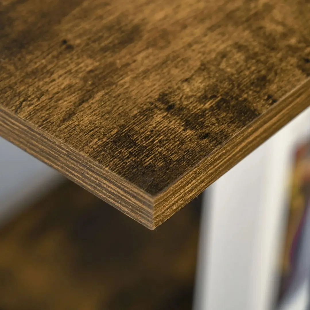 Стеллаж Homcom 836-146 102x30x160 cm (Oak/Black) - 7