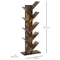 Etajera Homcom 836-256TE (Brown) Thumb