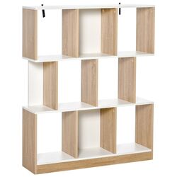 Стеллаж Homcom 836-259AK 100x30x124 cm (Oak/White) Thumb